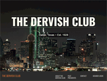 Tablet Screenshot of dervishclub.com